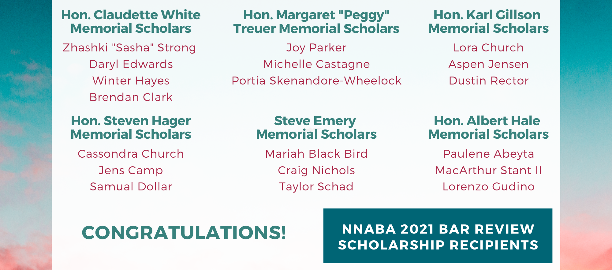 NNABA 2021 Bar Review Scholars
